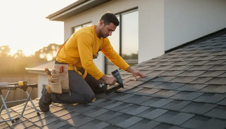 Asphalt shingle installation in Hutto, TX 